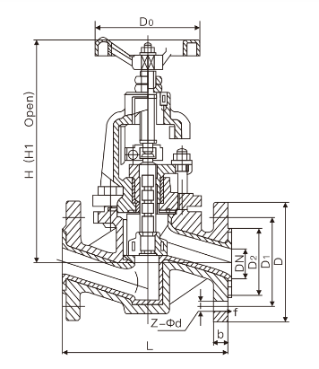 Fluorine lined globe valve(图1)