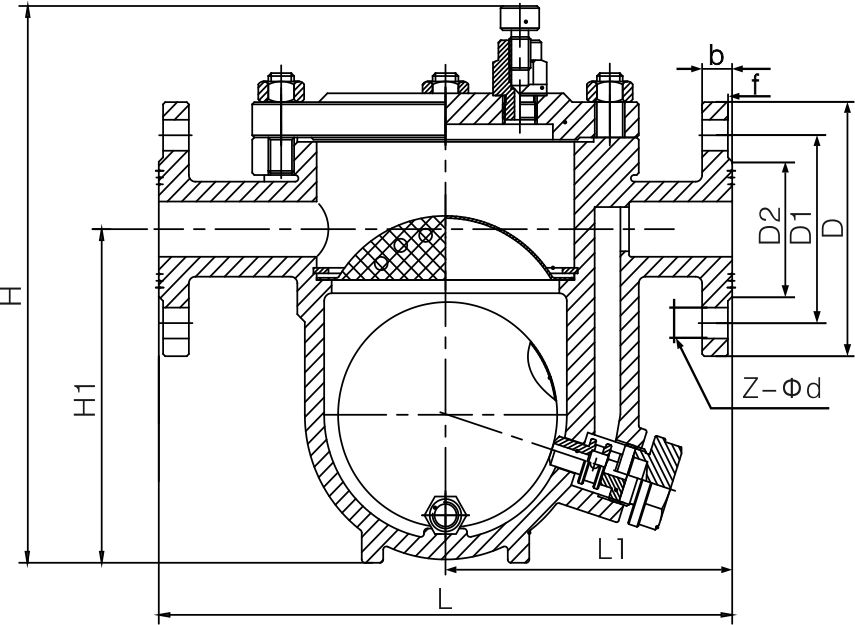 自由浮球式疏水阀（法兰）(图1)