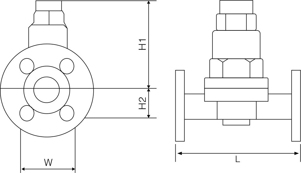 Bimetal sheet steam trap (flange)(图1)